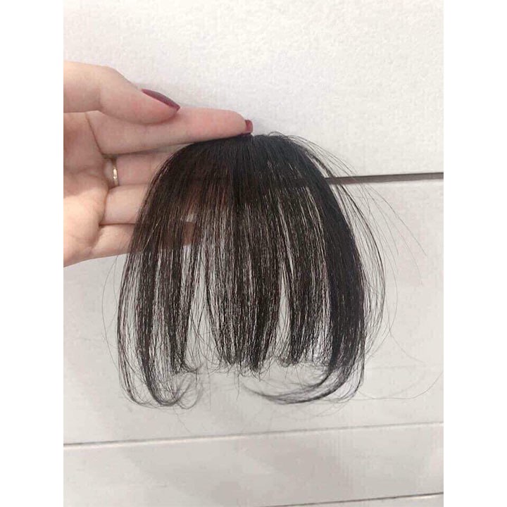 Tóc mái thưa,làm từ tóc thật có mai dài hai bên
