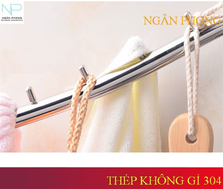 [HCM]MÓC TREO KHÁCH SẠN INOX 304