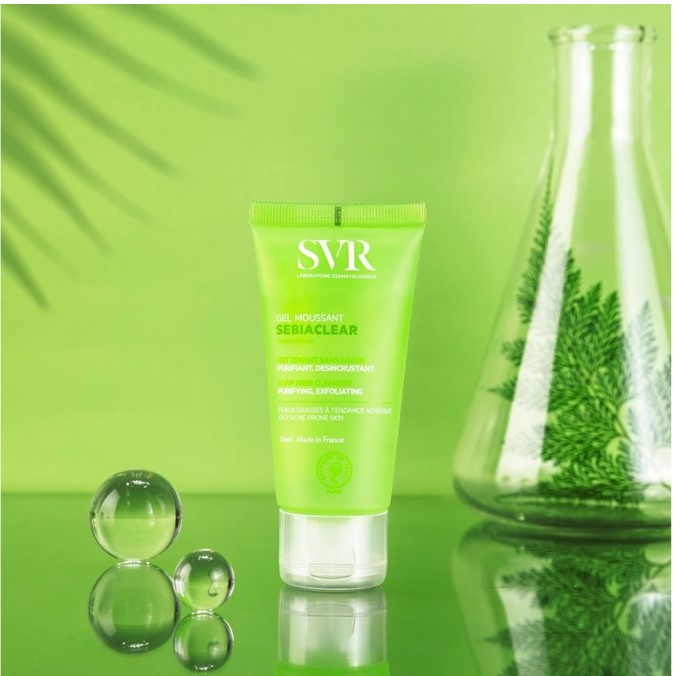 Gel rửa mặt không có xà phòng SVR SEBIACLEAR GEL MOUSSANT giúp làm sạch và loại bỏ tế bào da chết