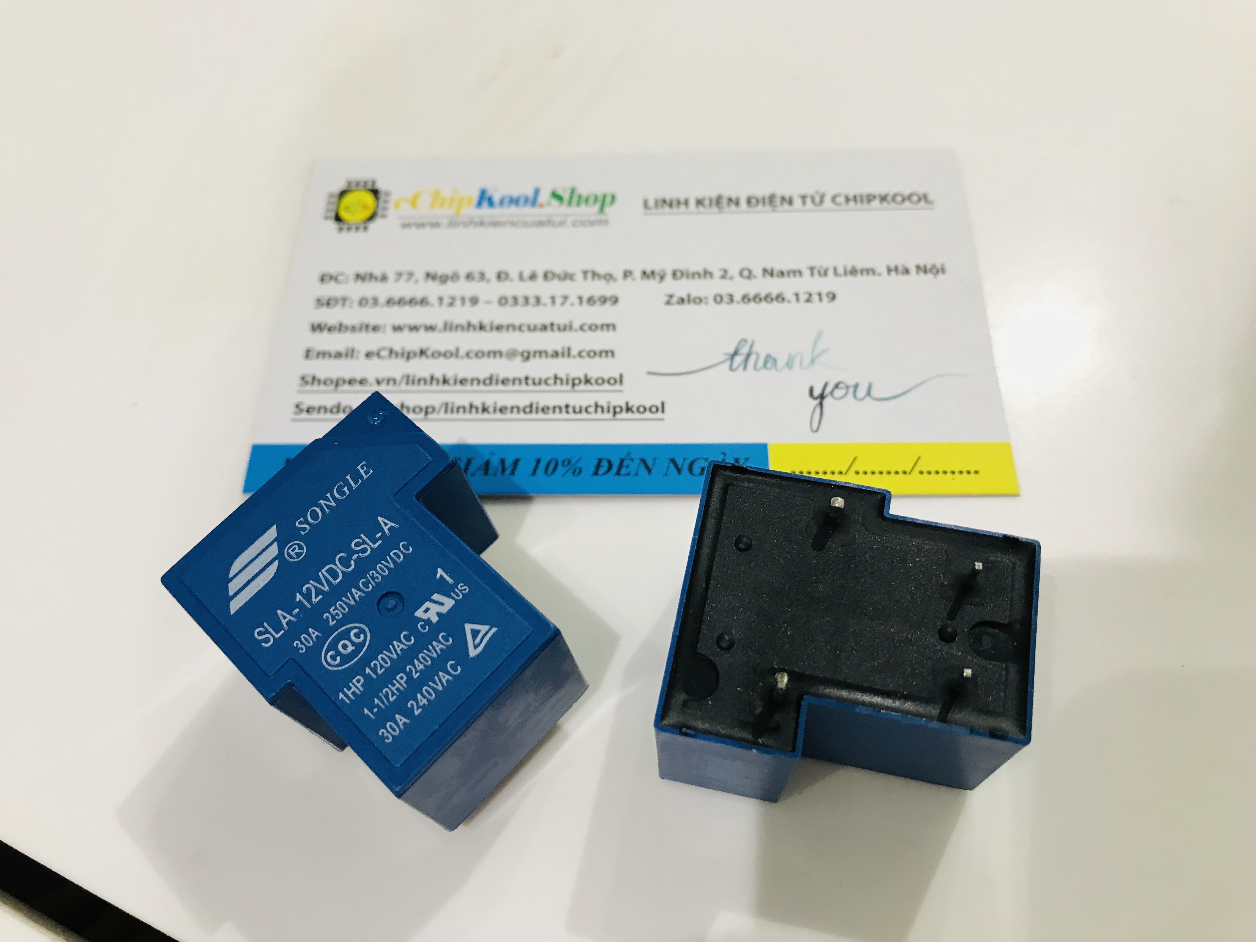 01 chiếc relay 12v30a sla-12vdc-sl-a