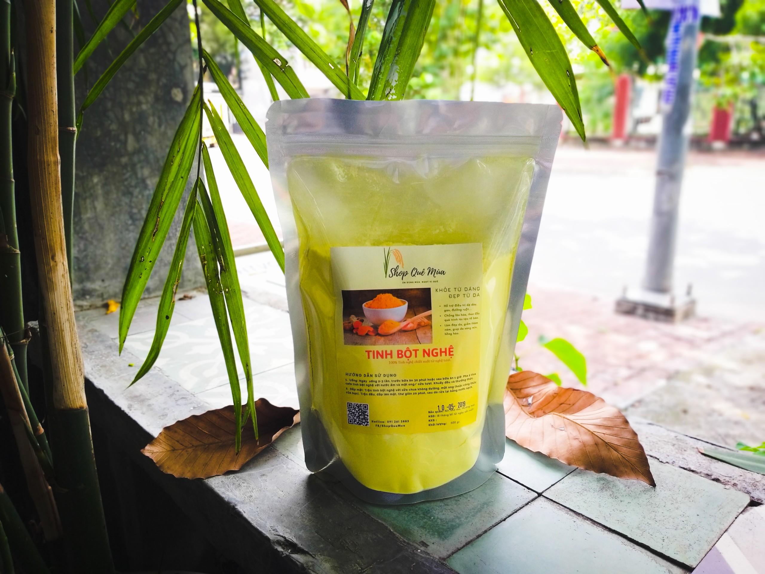 [HCM]Tinh bột nghệ nguyên chất nhà làm - 200gram