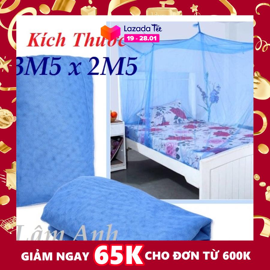 [HCM]Mùng Ngủ Lưới Dày 3M5x2M5 Kích Thước Đặc Biệt