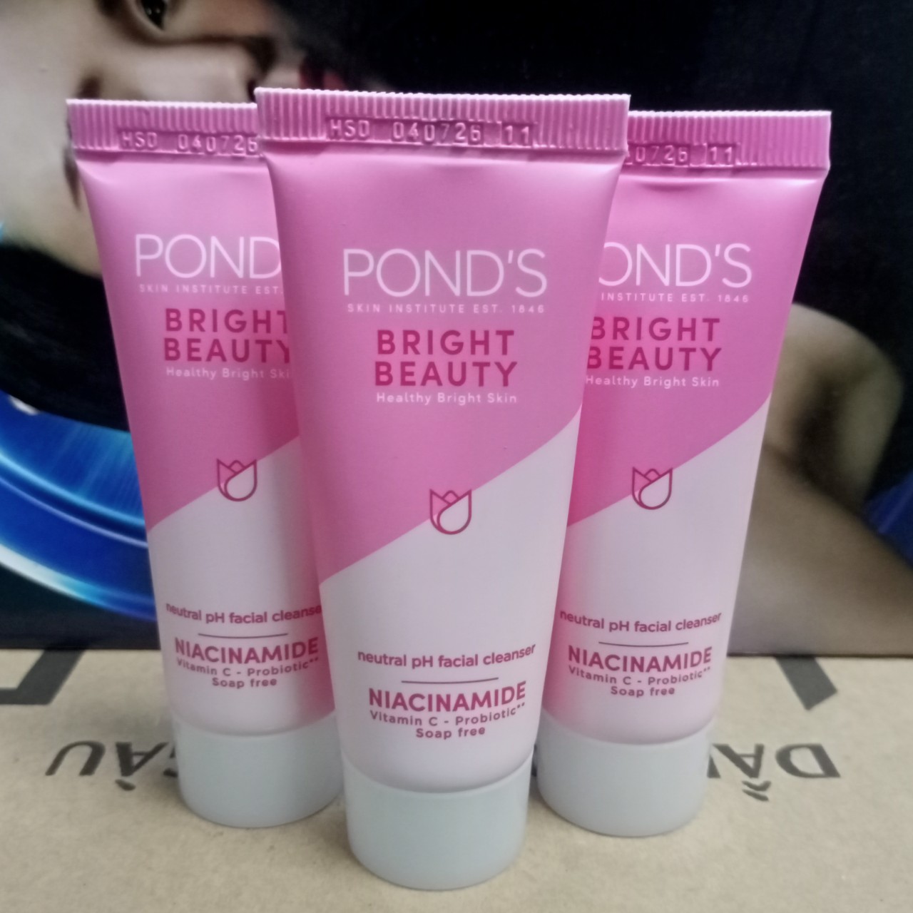 com bo 6 túyp sữa rửa mặt ponds và kem dưỡng sáng mờ thâm
