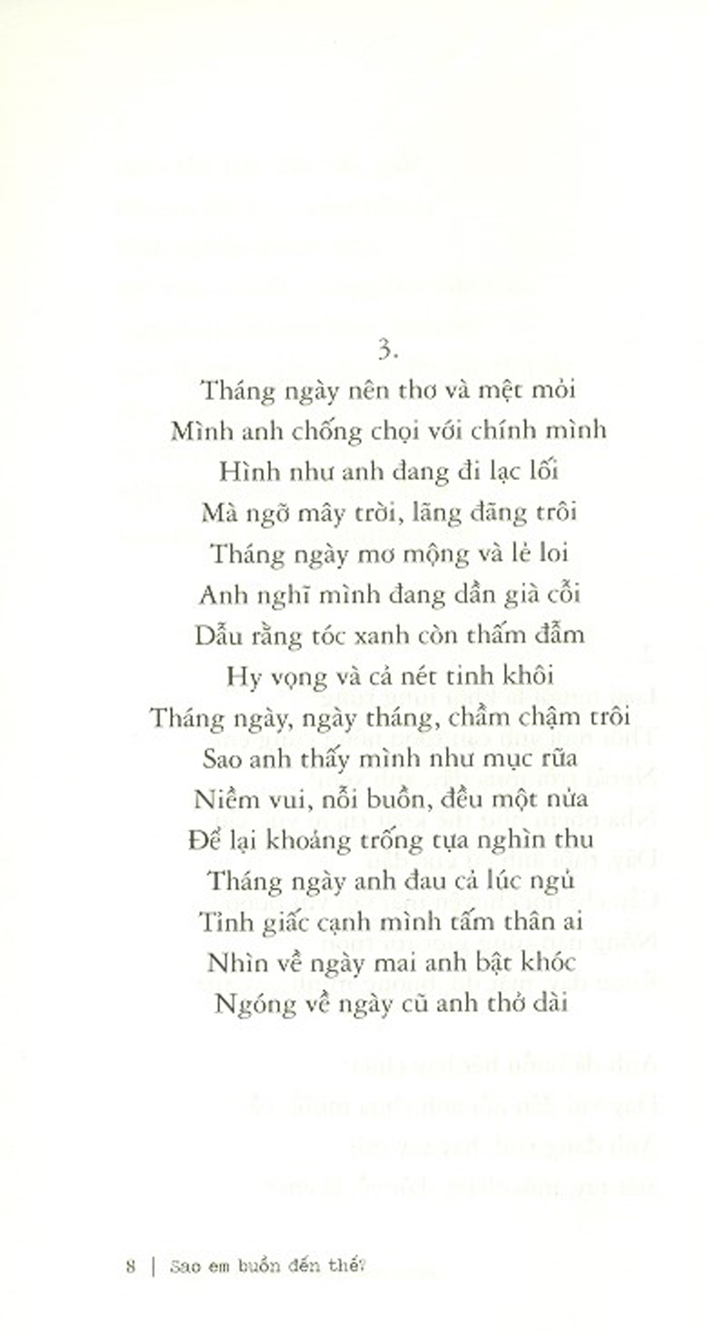 Sao Em Buồn Đến Thế