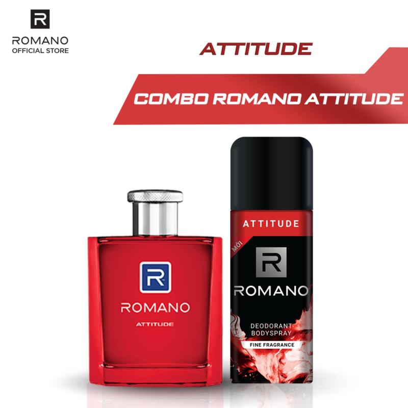 Combo Nước hoa Romano Attitude 50ml và Xịt toàn thân Attitude 150ml cao cấp