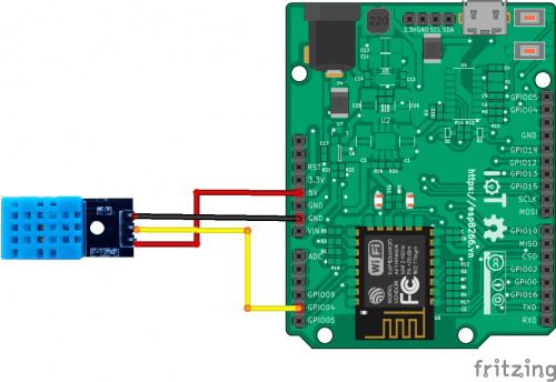 Module cảm biến nhiệt độ và độ ẩm DHT11 - Module arduino