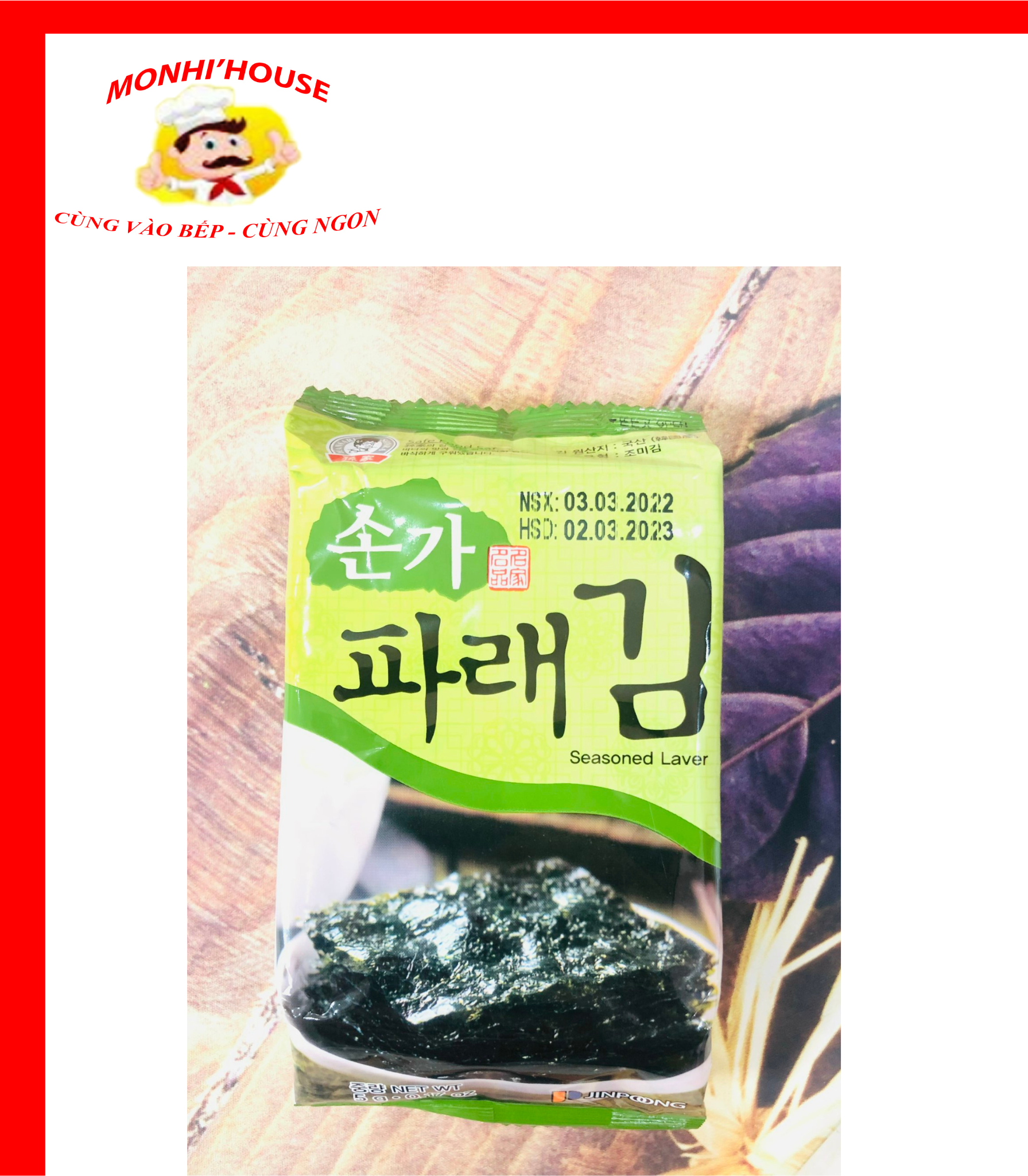 RONG BIỂN HÀN QUỐC ĂN LIỀN , GÓI 5G