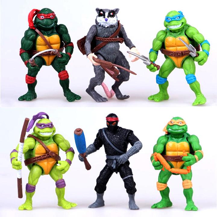 [HCM]Bộ 06 Mô Hình Đồ Chơi Ninja Rùa - Ninja Turtle 12cm