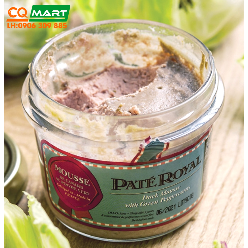 Pate Royal Vịt Vị Tiêu Xanh Hũ 180g