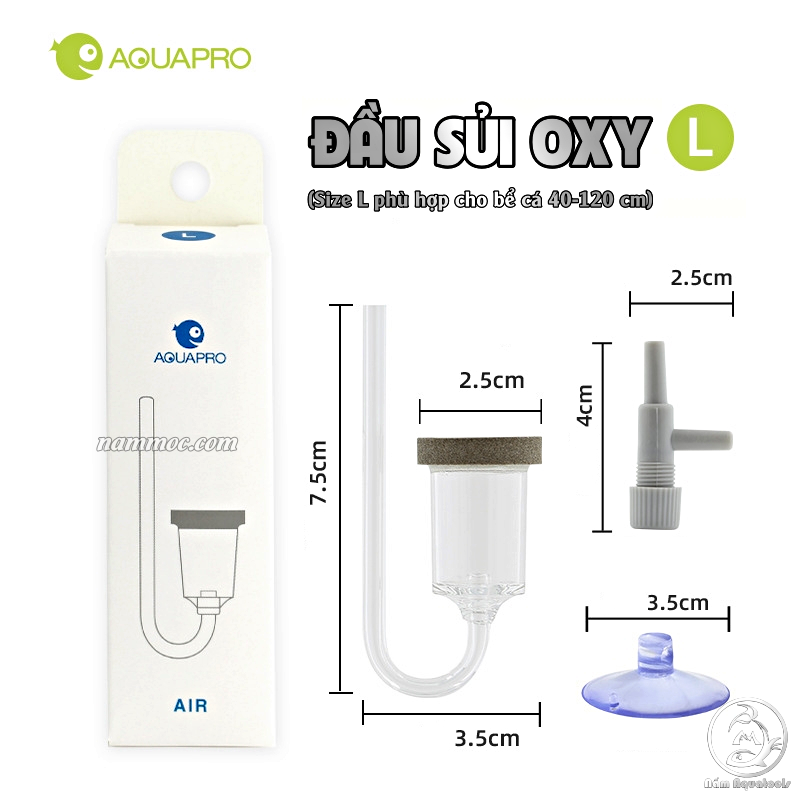 Sủi oxy aqua pro | sủi oxy siêu mịn cho hồ cá thuỷ sinh
