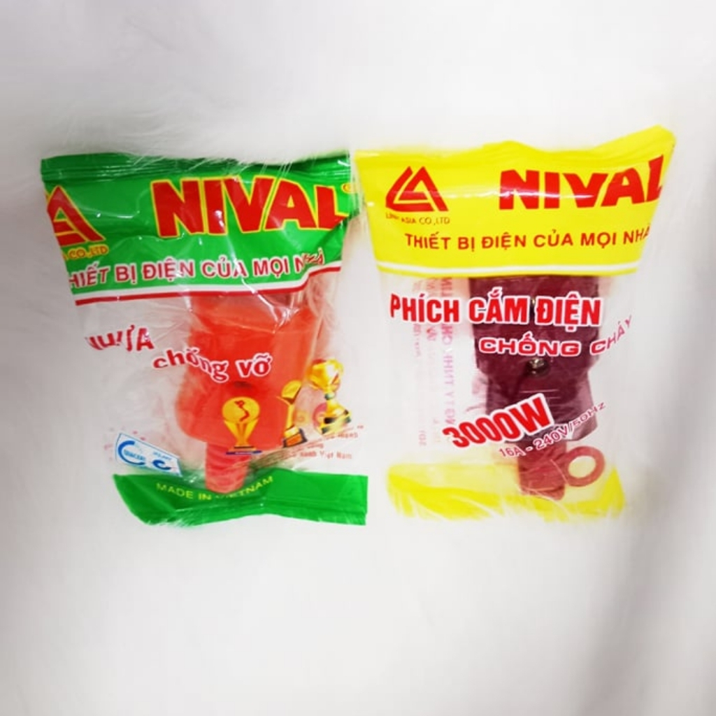 Combo chui phích đực & cái cắm điện Nival cao cấp
