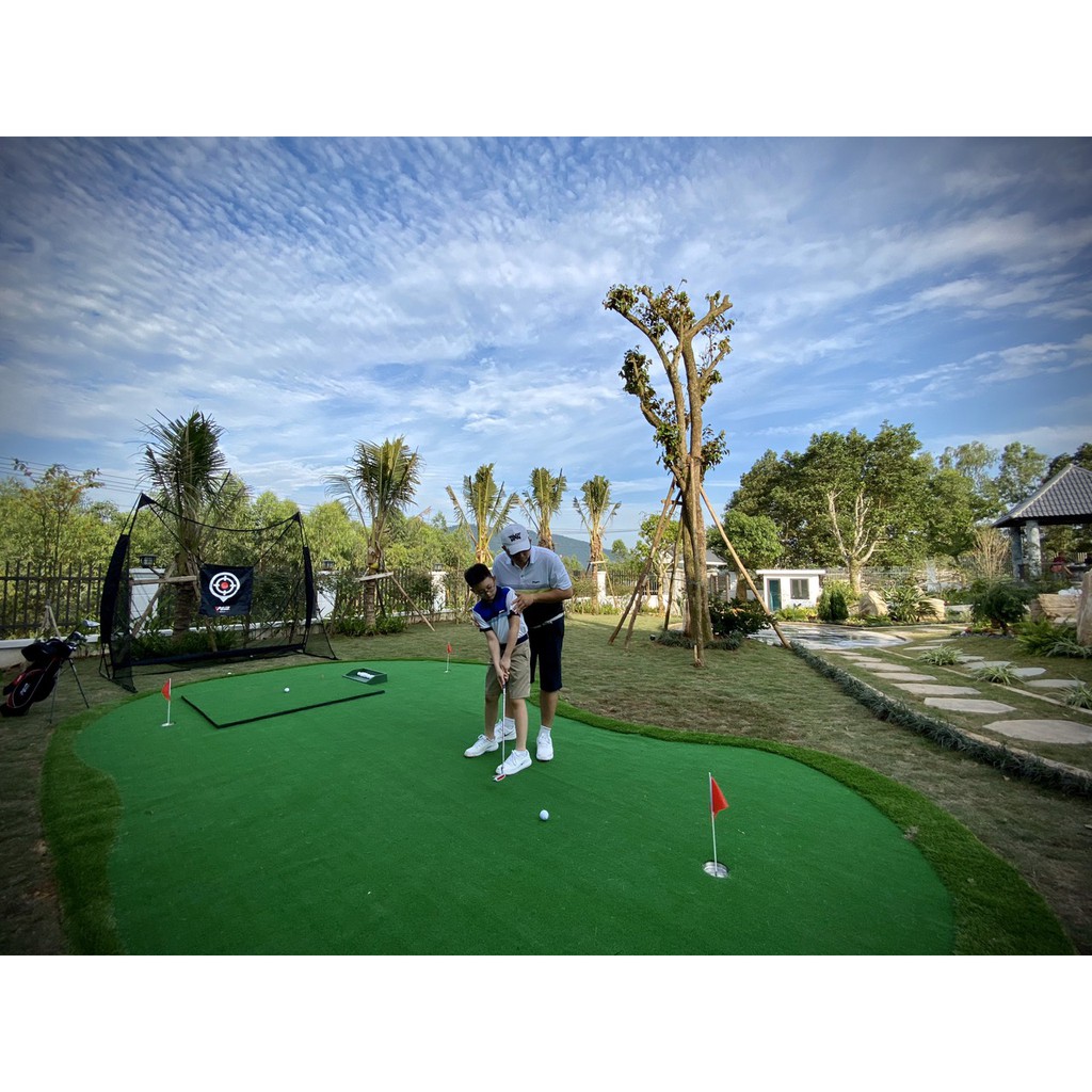 Set tập golf swing gồm khung lưới 250cm, thảm 120cm