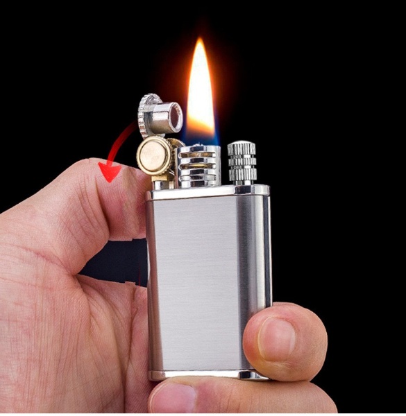 ( Chính Hãng ) Bật Lửa Xăng Đá CHIEF 2 Chế Độ Đánh Lửa ( Xài Xăng ) Có Hộp Đựng