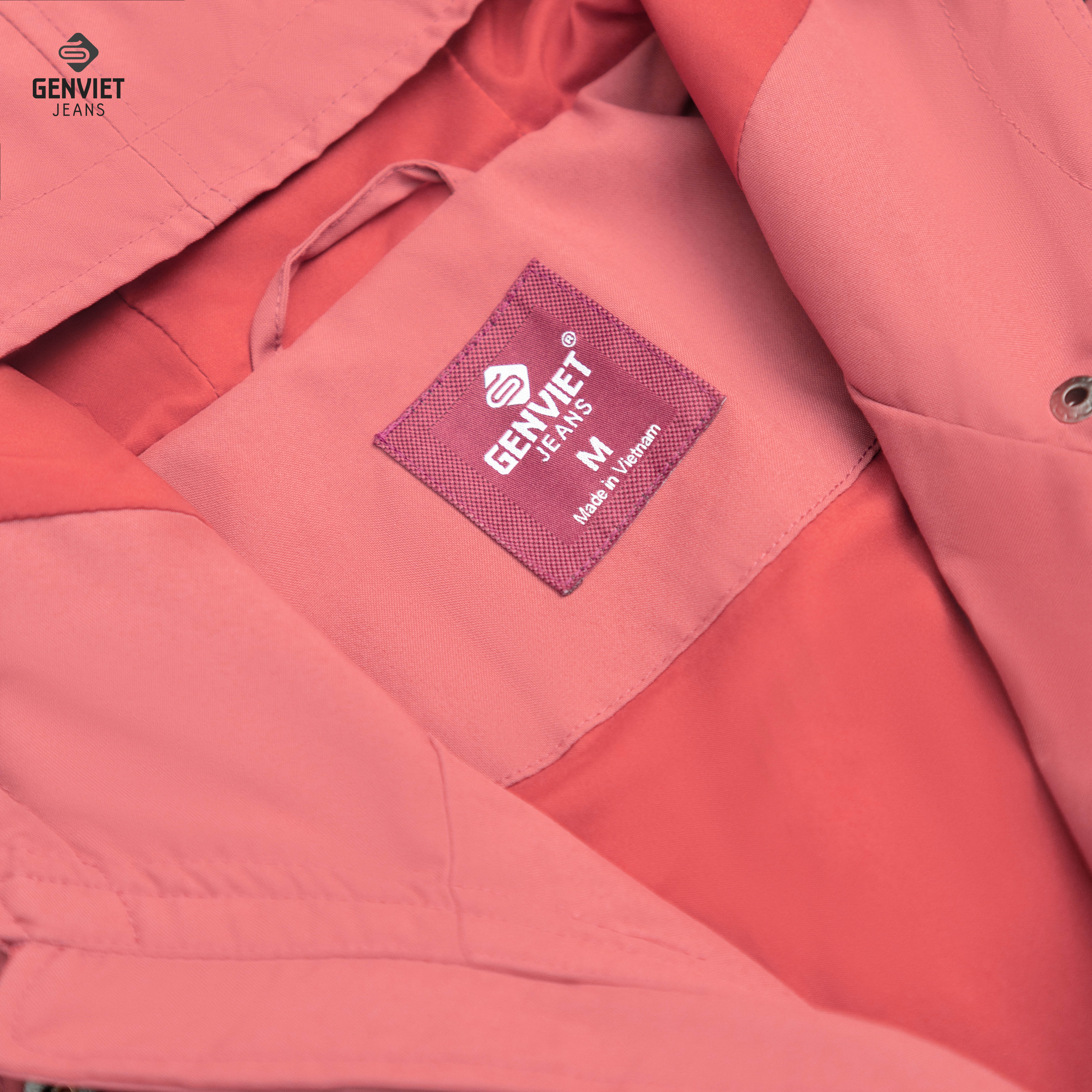 Áo Khoác Gió Parka Nữ GENVIET Cản Gió Cản Nước TK130G8024