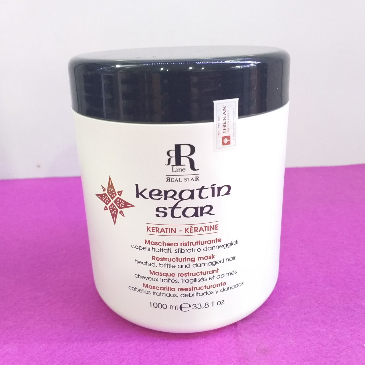 KEM HẤP DẦU KERATIN RR LINE STAR 1000ML