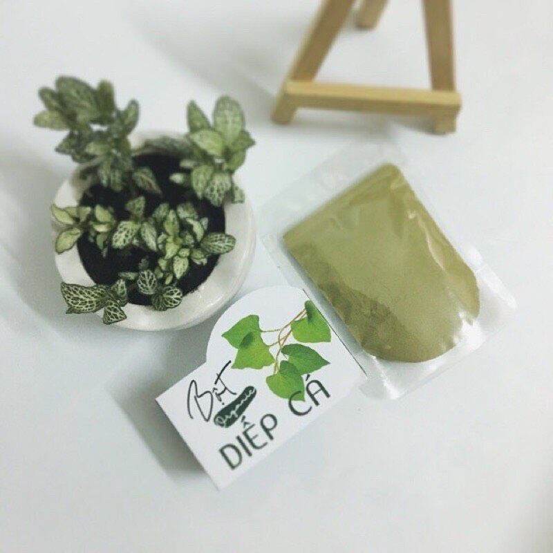 100Gr bột rau diếp cá sấy lạnh nguyên chất hadmade.