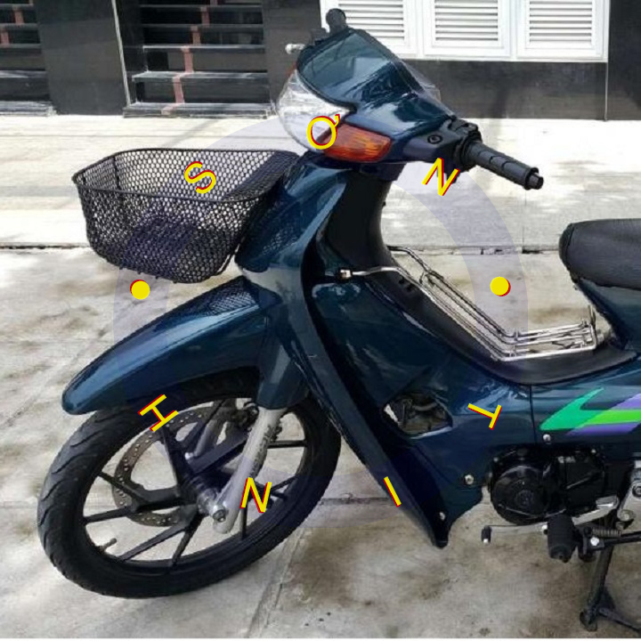 Sơn xịt Samurai màu xanh nhớt Wave H612