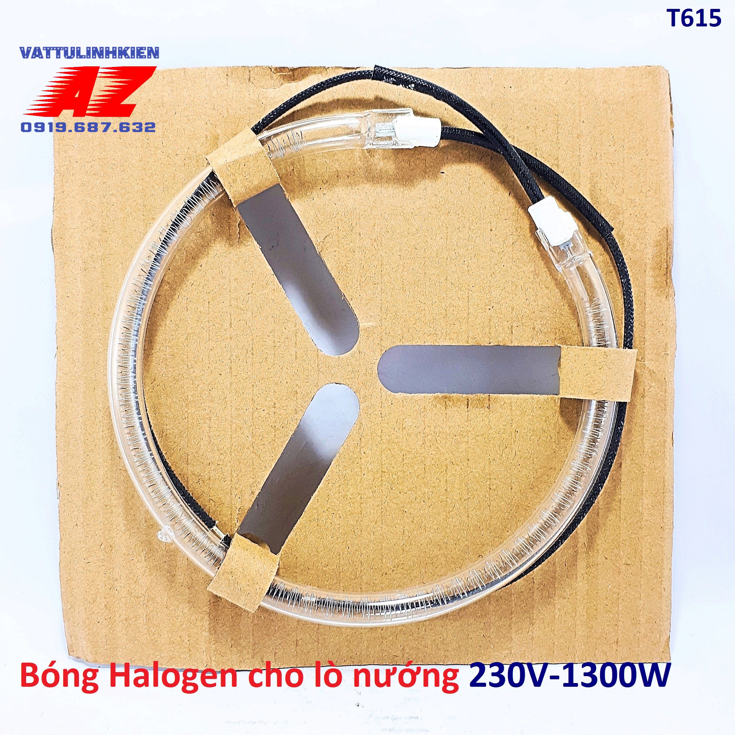 Bóng halogen lò nướng ac220v-1200w - đk 15cm