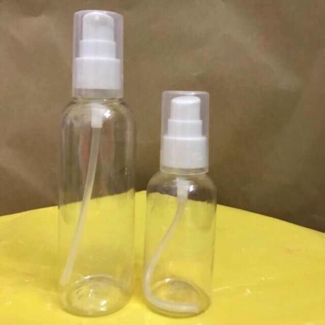 [HCM]Chai Nhựa Ấn Phun Sương 50Ml/100Ml Nắp Trắng