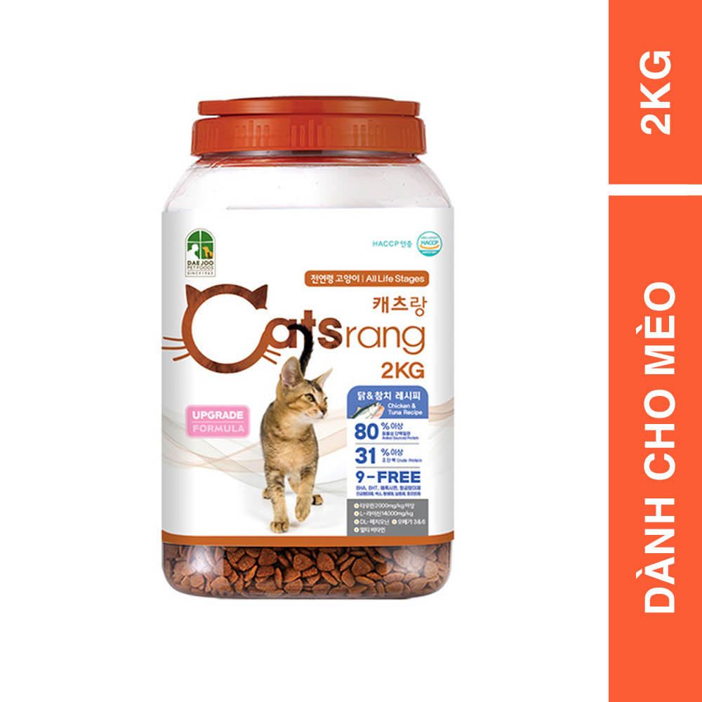 [ HỎA TỐC ] [2KG HỘP] Catsrang - Hộp thức ăn cho mèo mọi lứa tuổi Catsrang