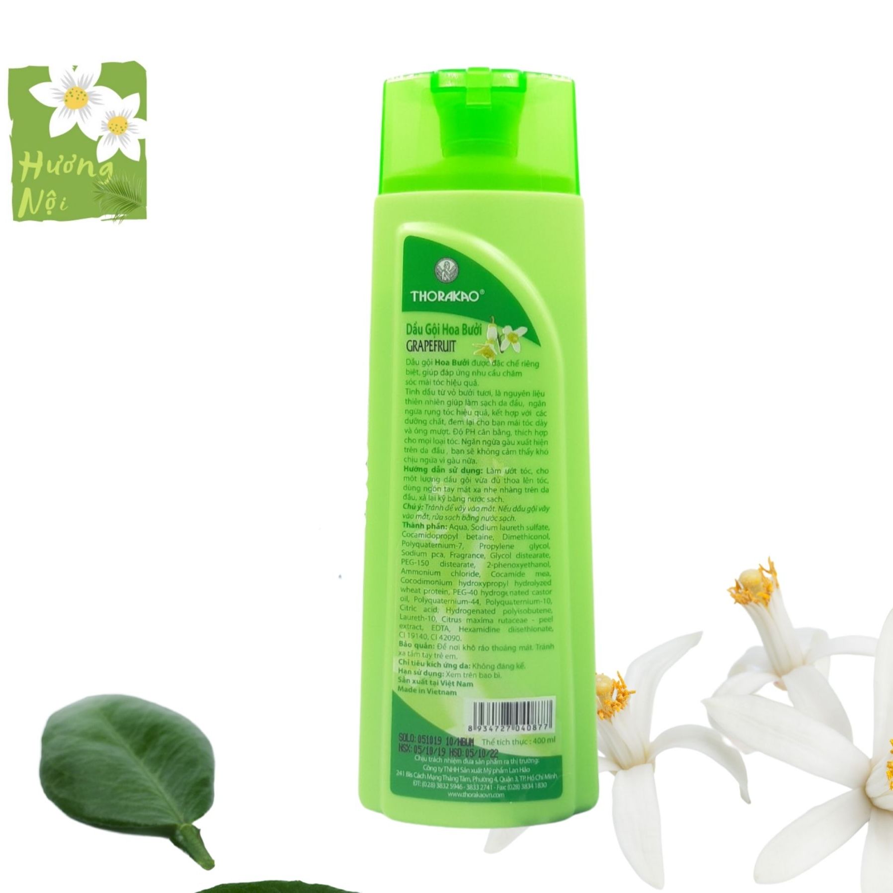 Dầu gội hoa bưởi 2in1 Thorakao 400ml