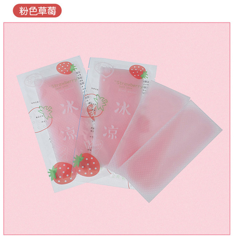 Gói 2 miếng dán lạnh làm mát cơ thể chống nóng hạ sốt hương thơm trái cây mùa hè