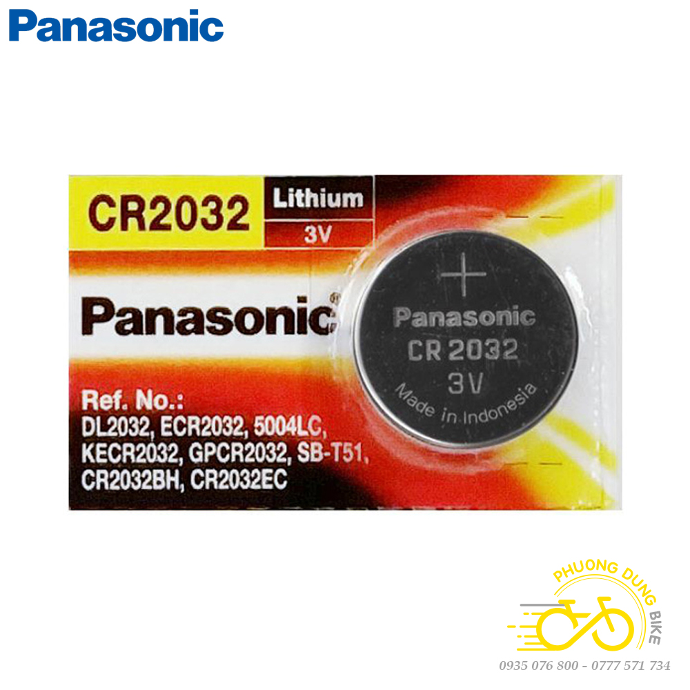 Pin cúc panasonic cr1616 cr2016 cr2025 cr2032 cho remote, đồng hồ, đèn xe đạp