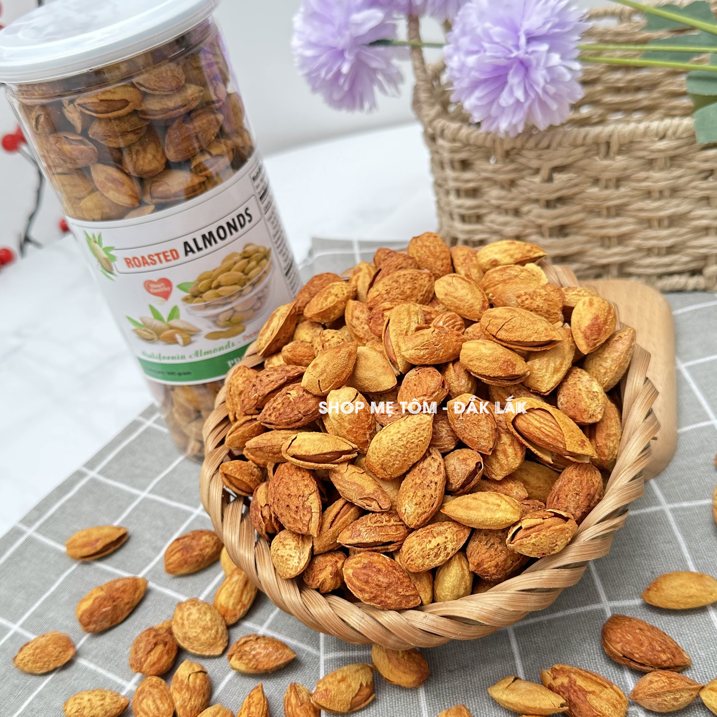 Hạnh Nhân Rang Bơ Vỏ Mỏng Nhập Khẩu Mỹ