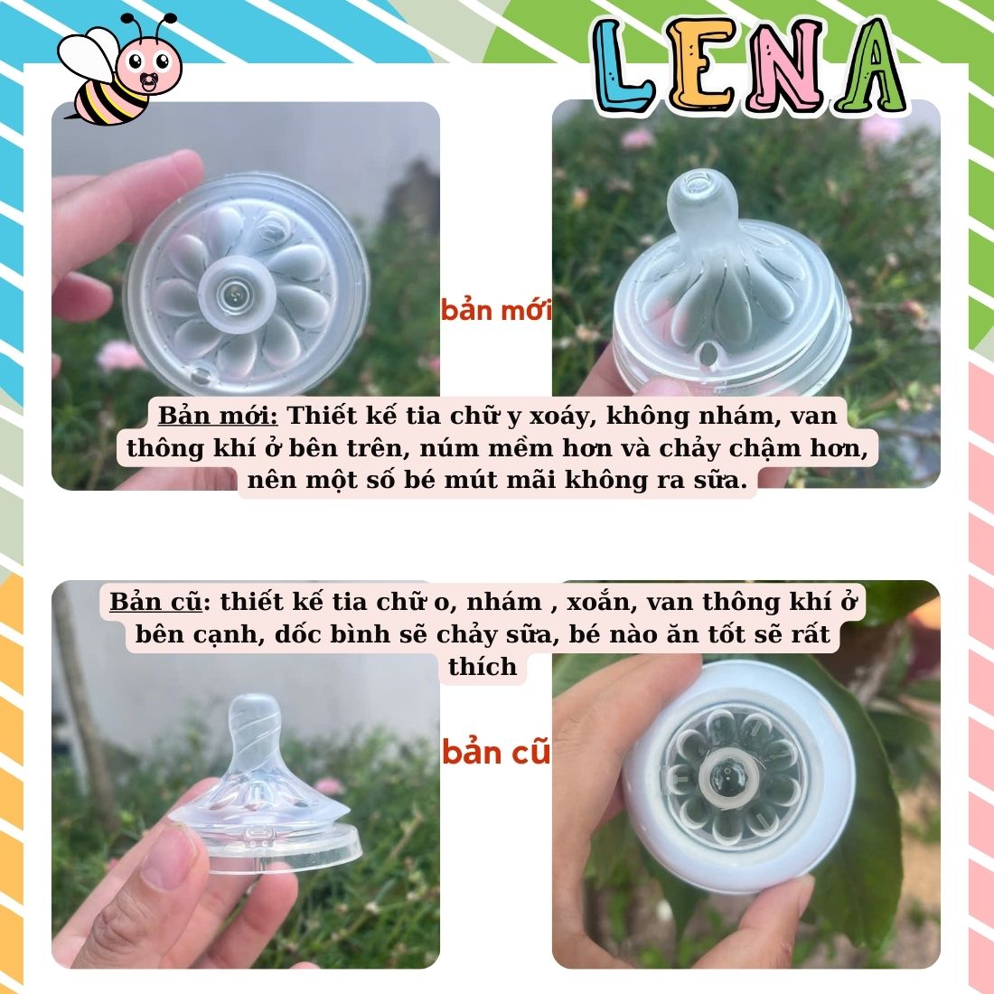 BÌNH SỮA THỦY TINH AVENT cổ rộng (CÓ HỖ TRỢ ĐỔI NÚM)