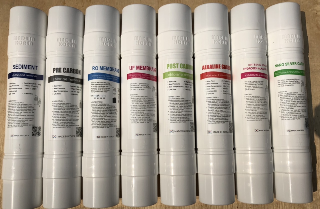 Lõi lọc Hydrogen Alkaline - Hàn Quốc (check code)