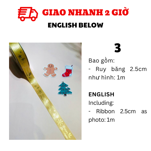 Ruy Băng Giáng Sinh - Noel Ribbons BBNE67