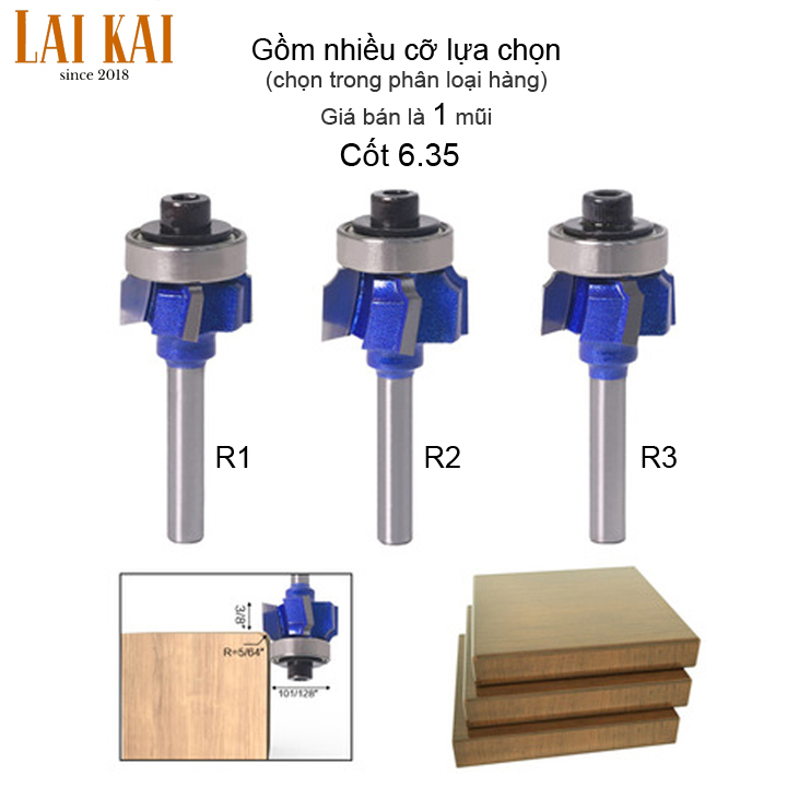 Mũi phay gọt cạnh chỉ