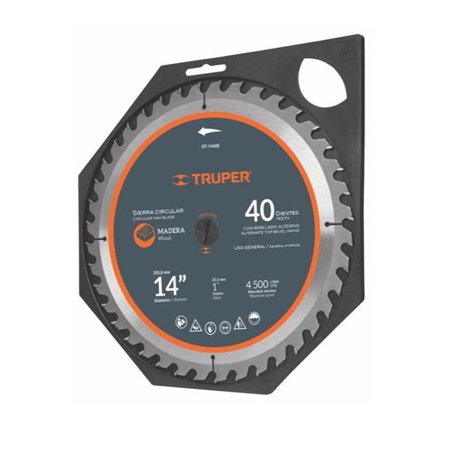Lưỡi cưa gỗ 355mm x 40T Truper 18322