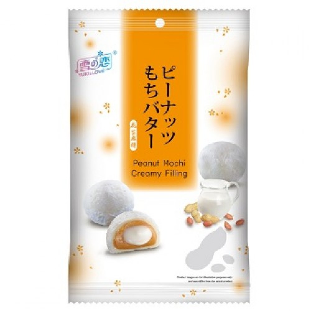 Bánh Mochi Yuki & Love vị Đậu phộng nhân kem gói 120gr