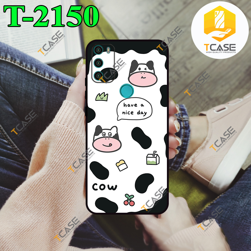 [HCM]Ốp lưng Vsmart Star 5 - Ốp dẻo đen in hình Bò Sữa