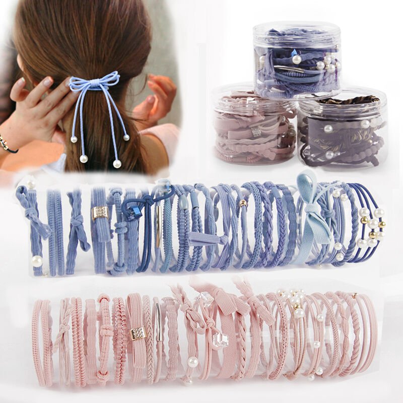 hộp 12 dây cột tóc hàn quốc cực xinh