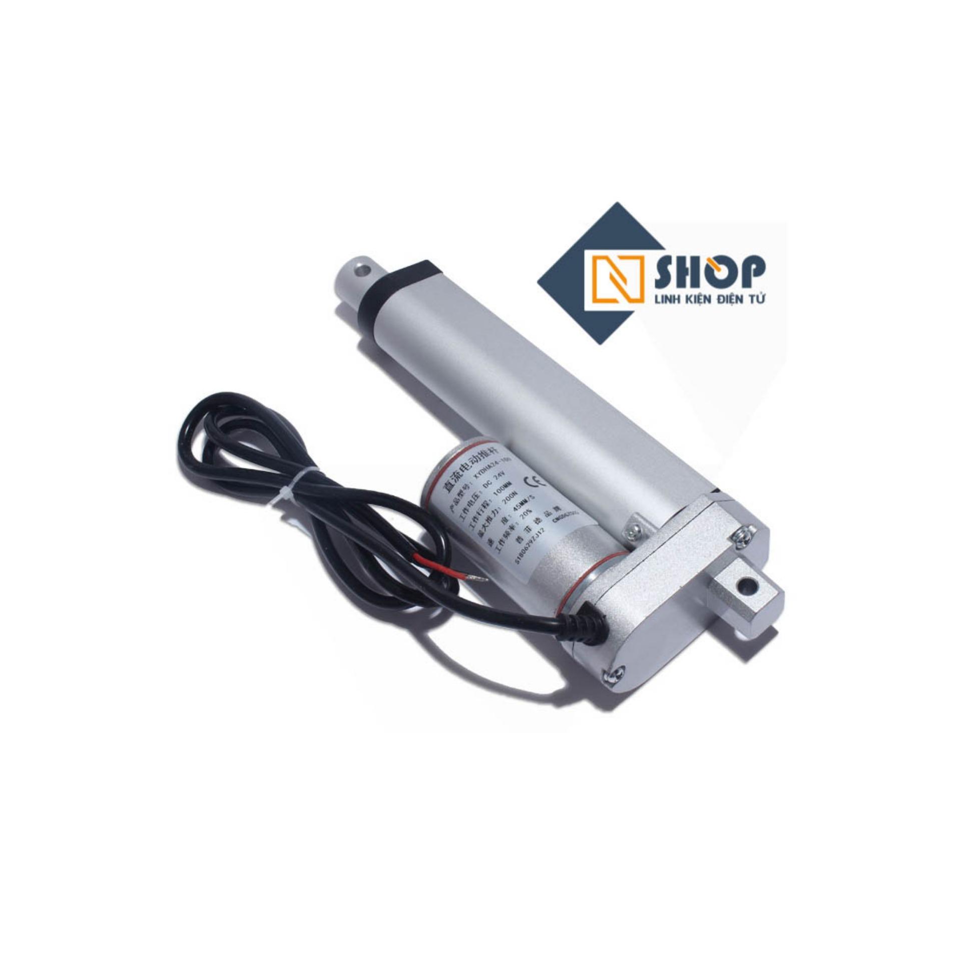 Xi Lanh Điện 12V hành trình 100mm-30mm/s