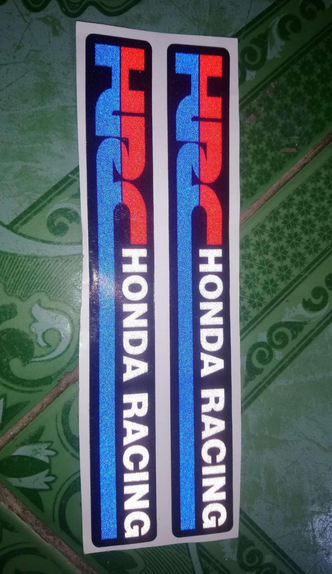 Tem dán phuộc phản quang Honda racing