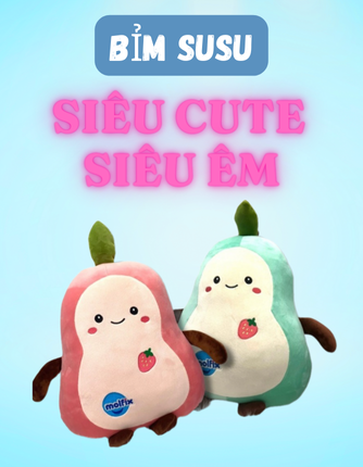 Gối ôm trái dâu cho bé 35cm x 25cm