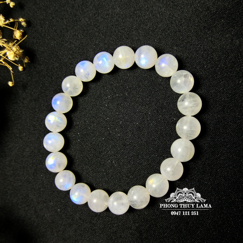 VÒNG TAY ĐÁ MẶT TRĂNG - MOONSTONE 5A 9MM