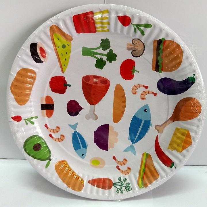 Đĩa Giấy In Hình 23cm ( 10 cái/xấp)