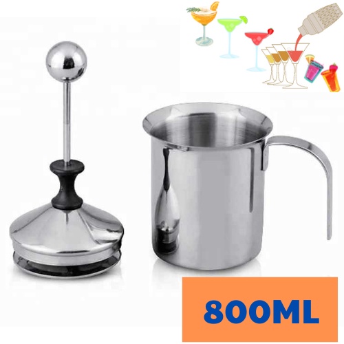 Ca Đánh Sữa Lạnh Latte Inox 2 Lớp Lưới Cao Cấp - Dụng Cụ Pha Chế