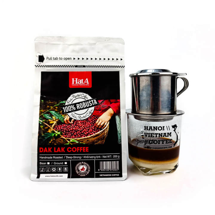Cà Phê Rang Xay Robusta Nguyên Chất 100% Hạt A Cafe Dak Lak Coffee – Cà Phê Pha Phin Không Tẩm Ướp Không Hương Liệu Chuẩn Vị Đậm Đắng Robusta -…