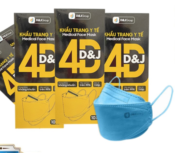 KHẨU TRANG KF94 D&J ĐỦ MÀU