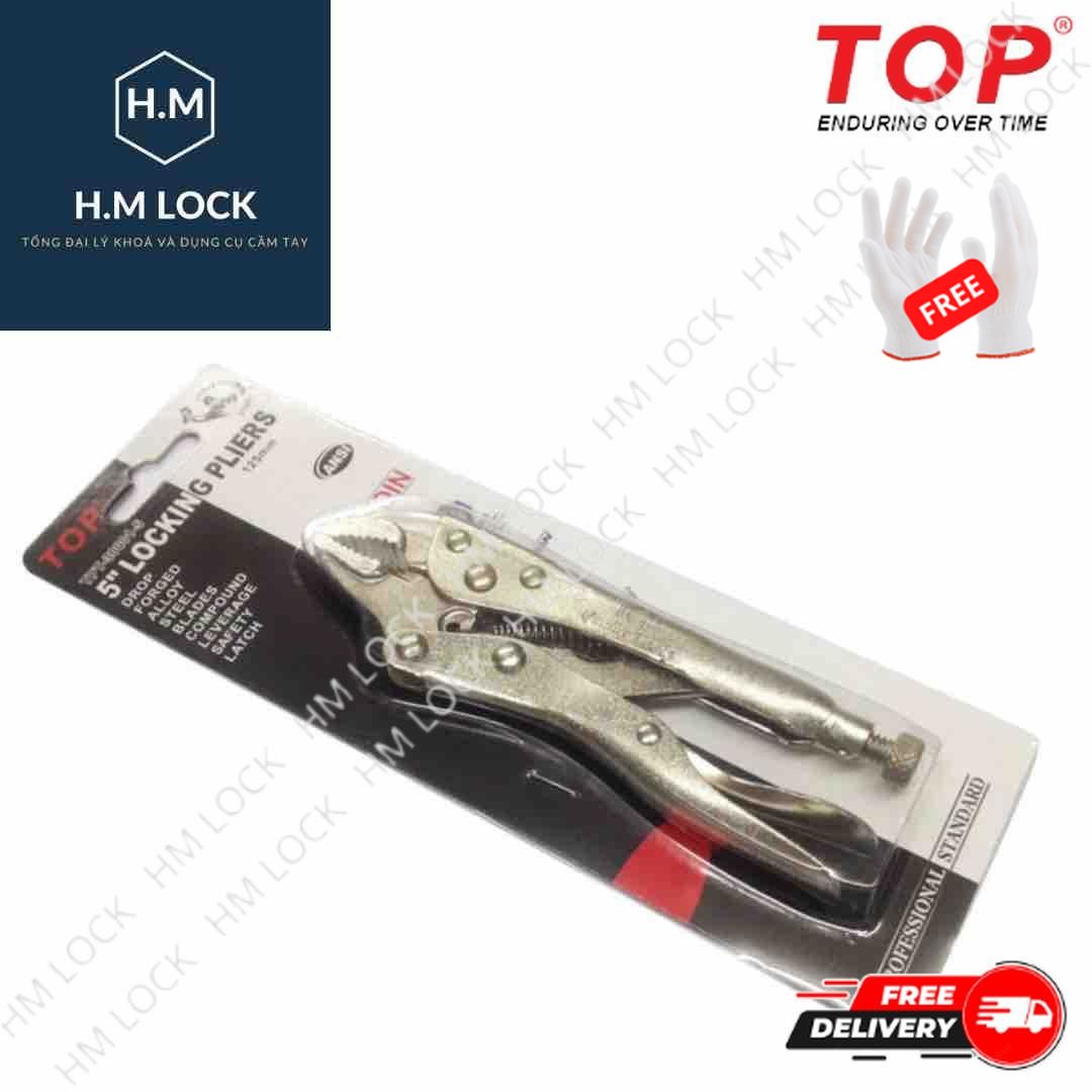 Kìm bấm chết top 5"/125mm - độ mở miệng:40mm - thép carbon siêu cứng, siêu bền - hm lock