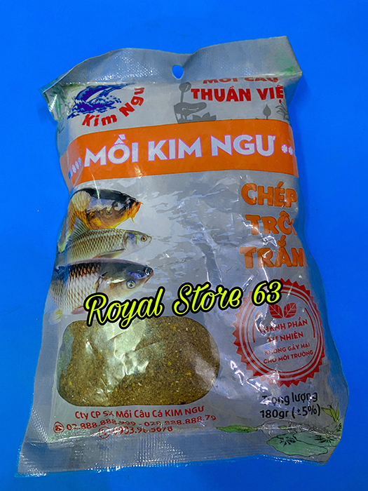 Mồi câu cá Kim Ngư cá chép, trôi, trám Mồi Câu Thuần Việt