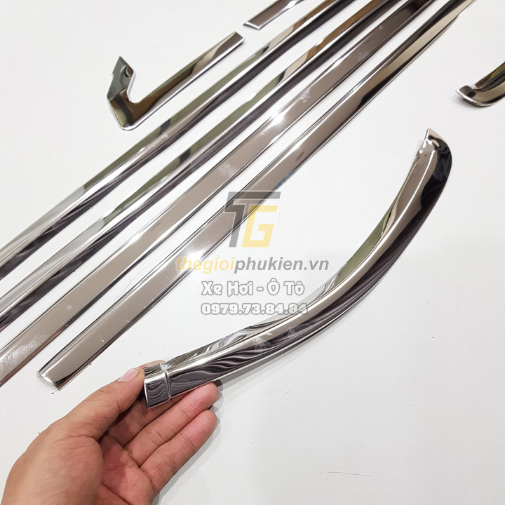 Bộ Nẹp viền chân kính INOX Honda City 2021