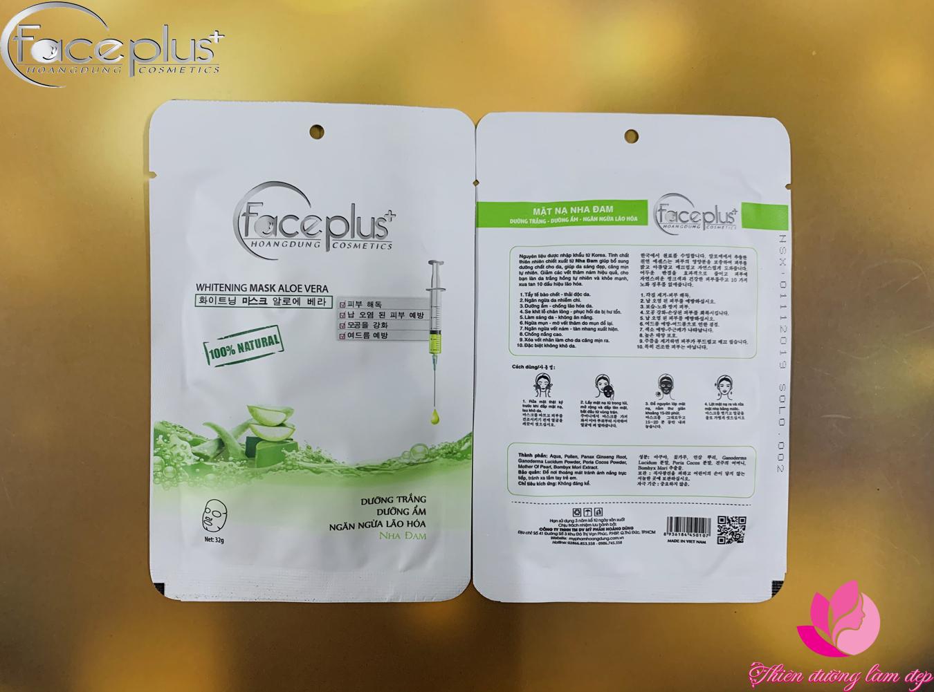 Mặt nạ chiết xuất từ Nha Đam FacePlus+