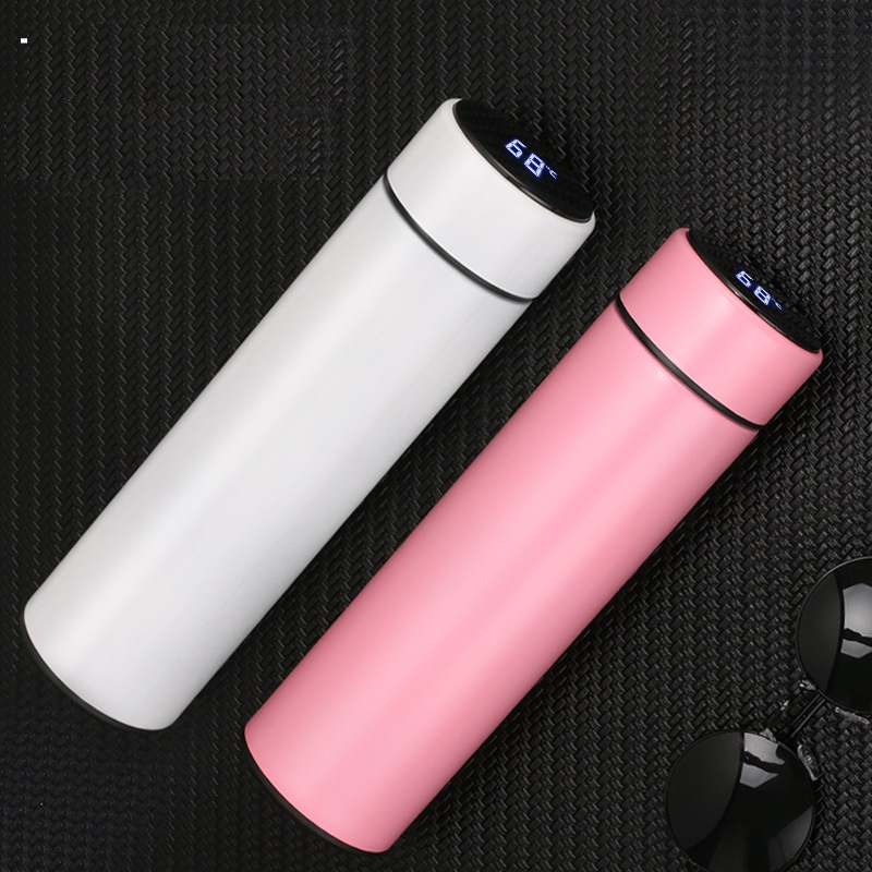 [HCM]Bình Giữ Nhiệt 500ML Có Đèn Led Báo Nhiệt Độ