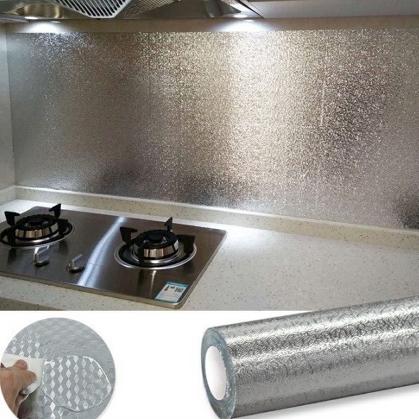 Cuộn Giấy Bạc Dán Bếp Chống Dầu Mỡ